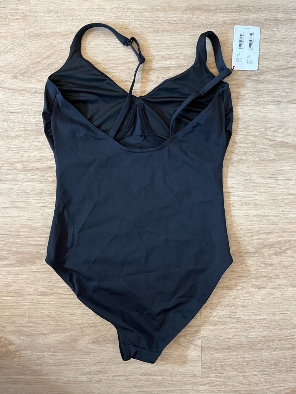 $465 NWT Wolford Mat de Luxe Swim Forming Body NWT Black Medium C Cup One Piece - Picture 12 of 14